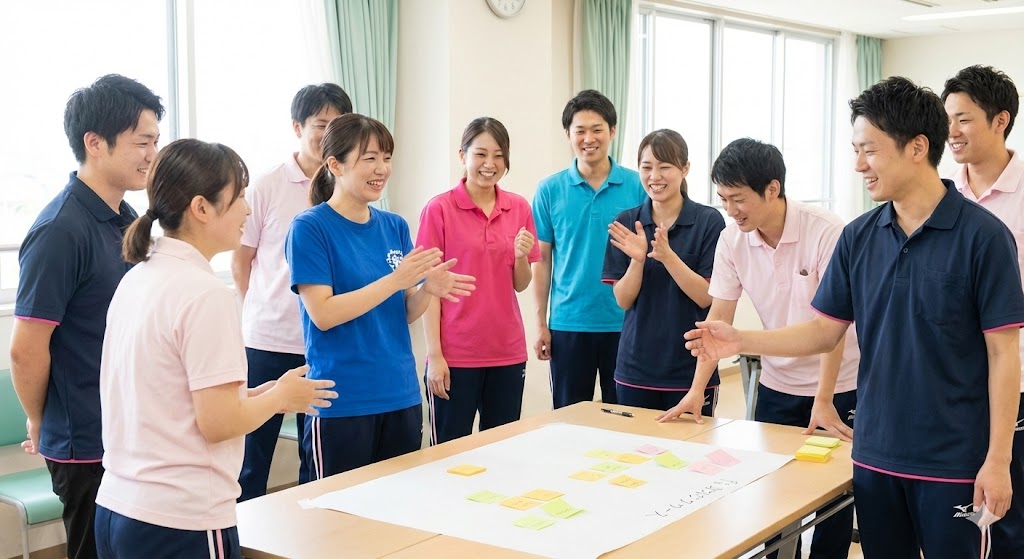 スタッフが主体的に参加する研修風景